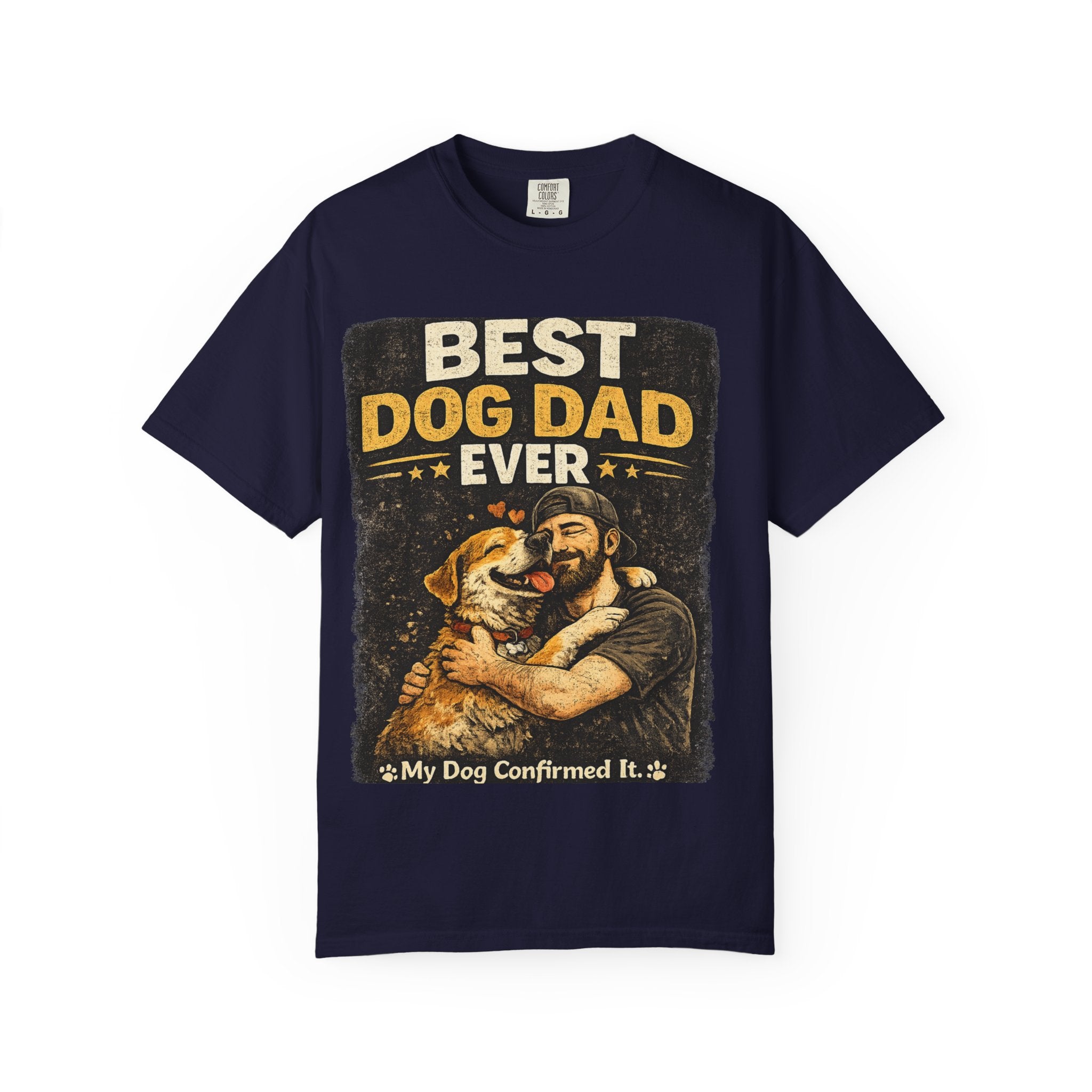 COLD HALO PETS | Best Dog Dad Ever T-Shirt | funny Dog Dad gift | father's day Dog lover Tee \ Proud Pet Dad shirt| Dog Owber graphic Tee