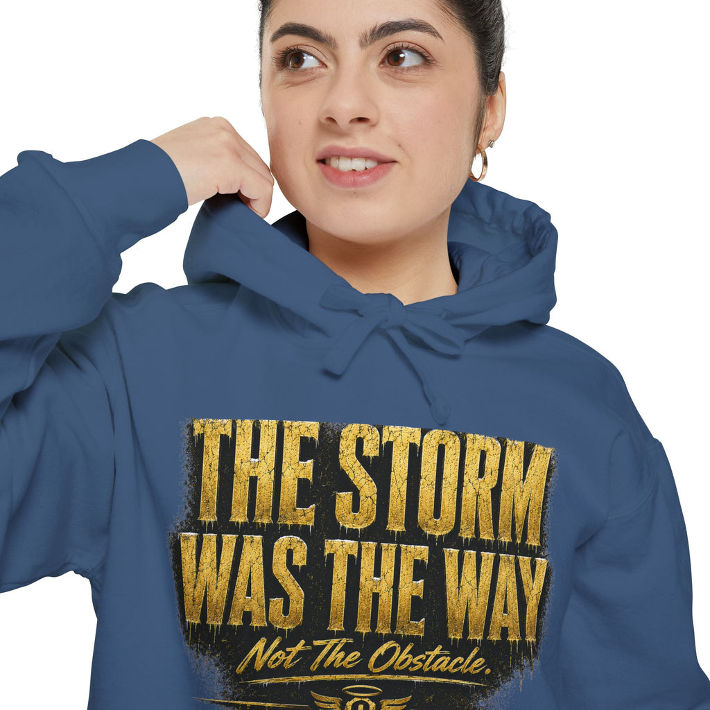 Cold Halo the storm was the way Hoodie-inspirational unisex Motivational Sweat shirt
