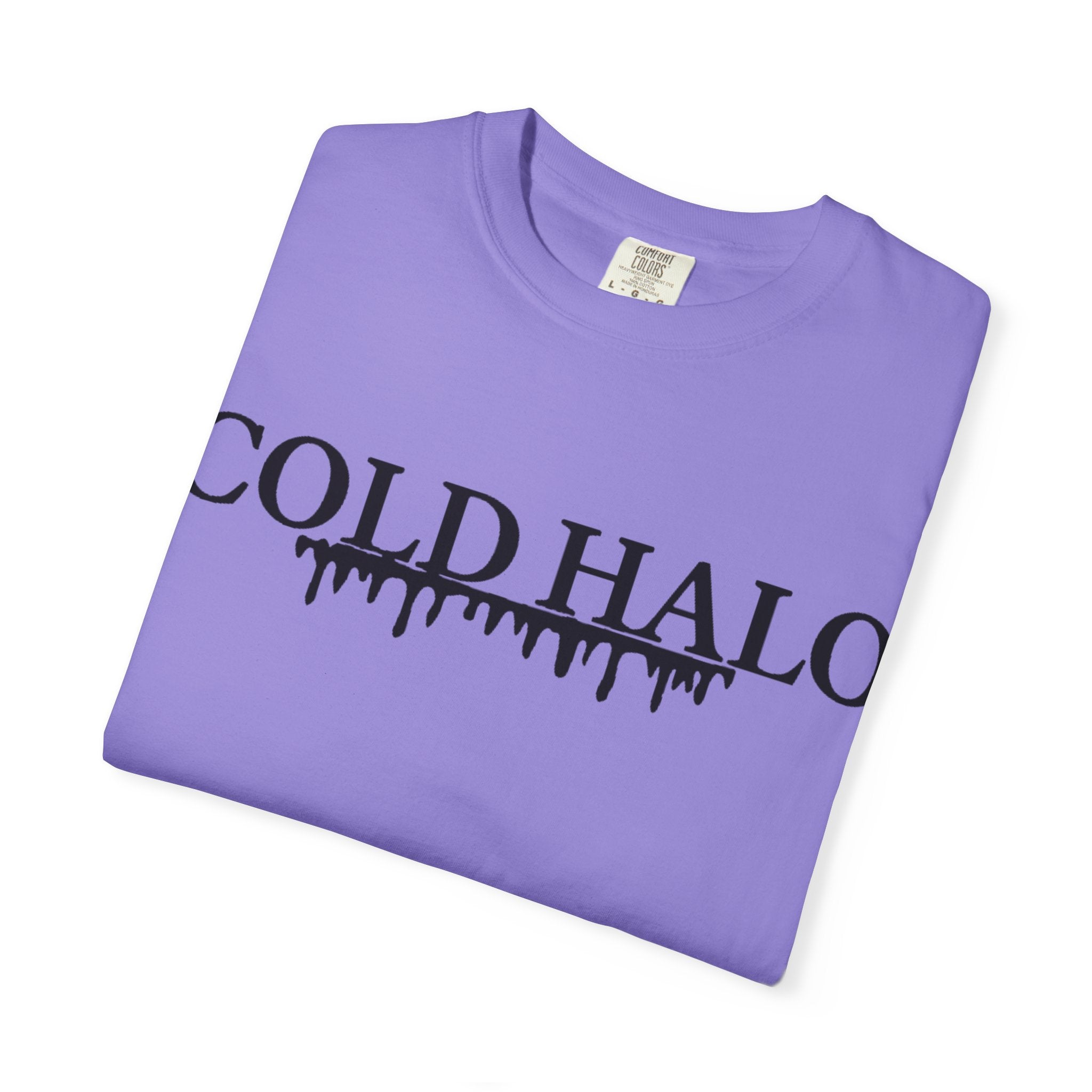 Cold Halo T-Shirt — Gothic Drip Logo Tee