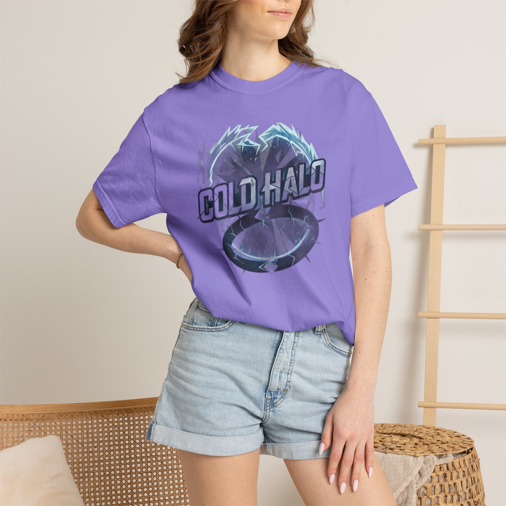 Cold Halo Graphic T-Shirt — Icy Ring Logo Tee
