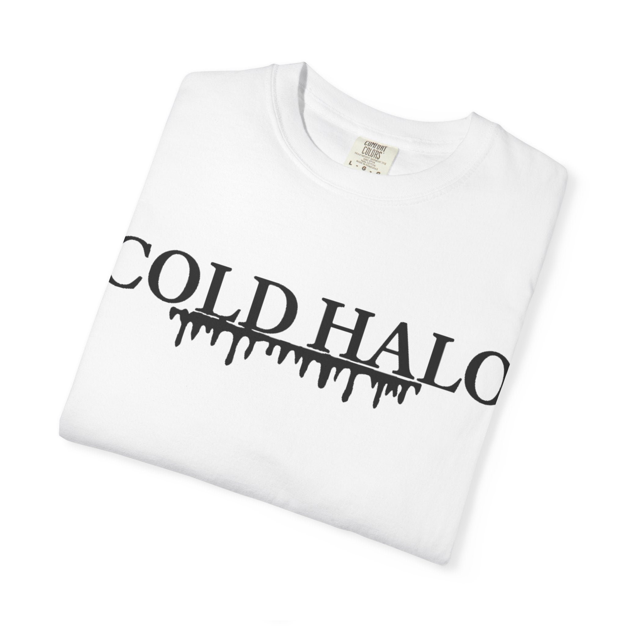 Cold Halo T-Shirt — Gothic Drip Logo Tee