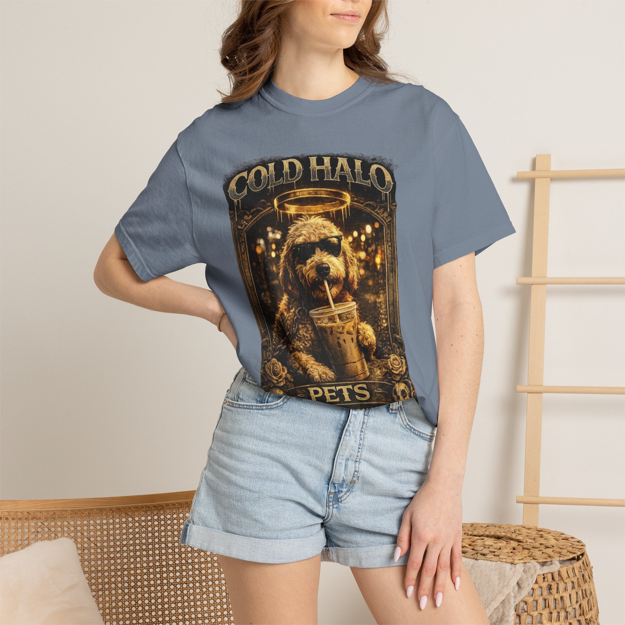 Cold Halo Pets T-Shirt — Vintage Dog Snack Inspector Graphic Tee