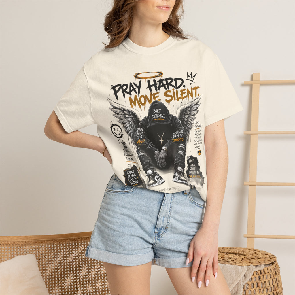 Pray Hard Move Silent Tee
