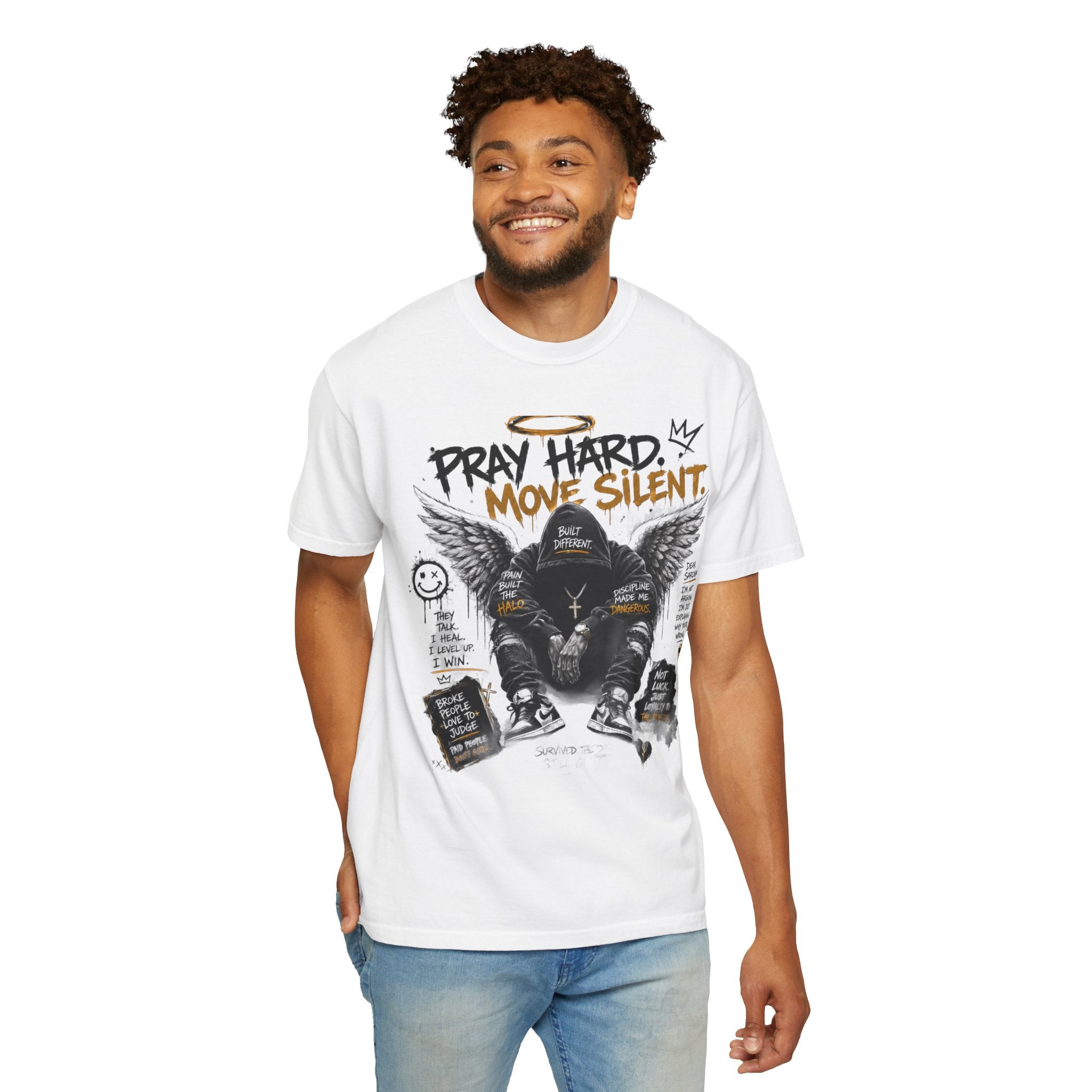 Pray Hard Move Silent Tee