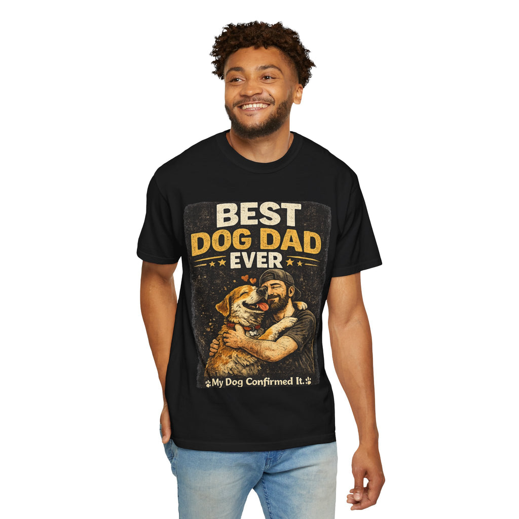 COLD HALO PETS | Best Dog Dad Ever T-Shirt | funny Dog Dad gift | father's day Dog lover Tee \ Proud Pet Dad shirt| Dog Owber graphic Tee