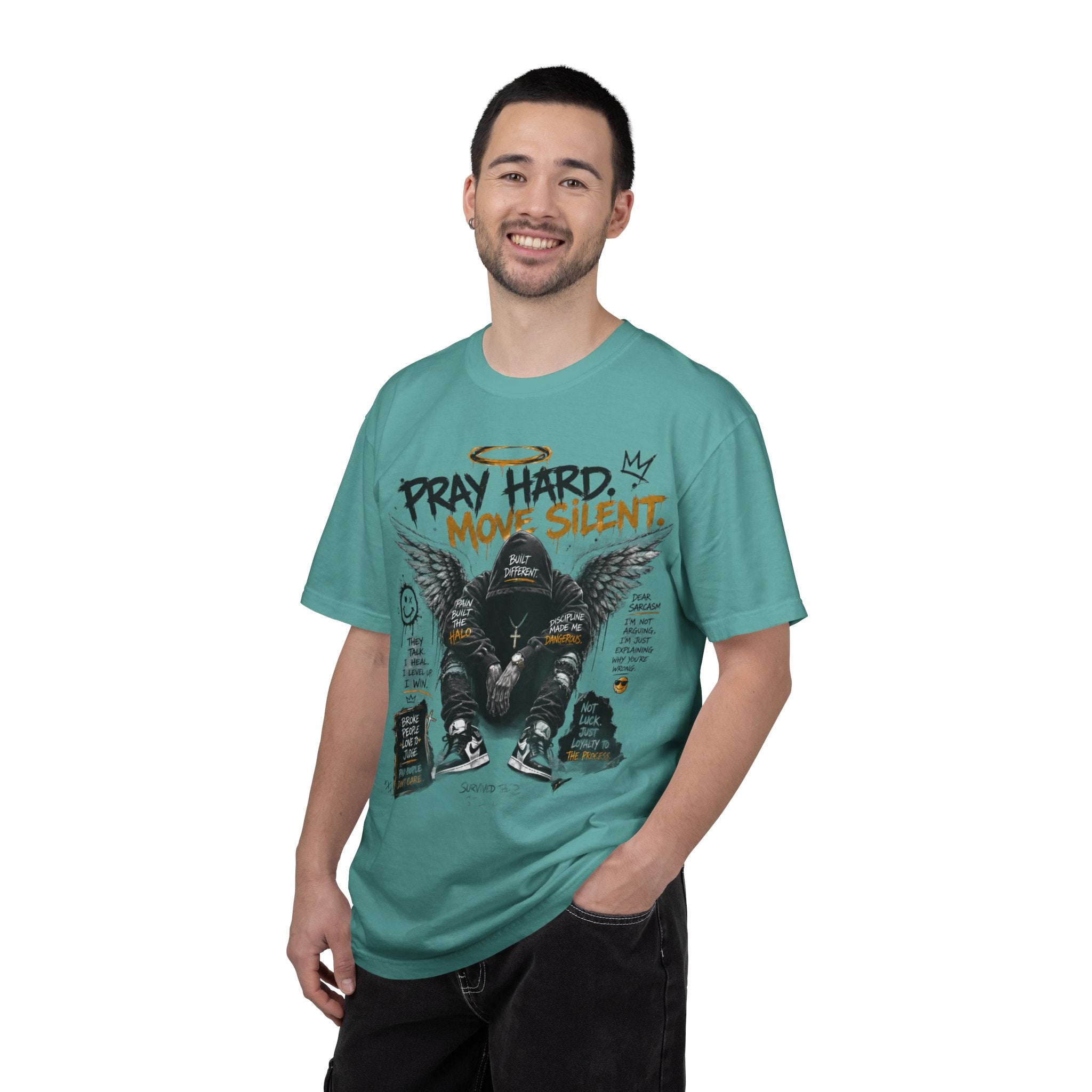 Pray Hard Move Silent Tee