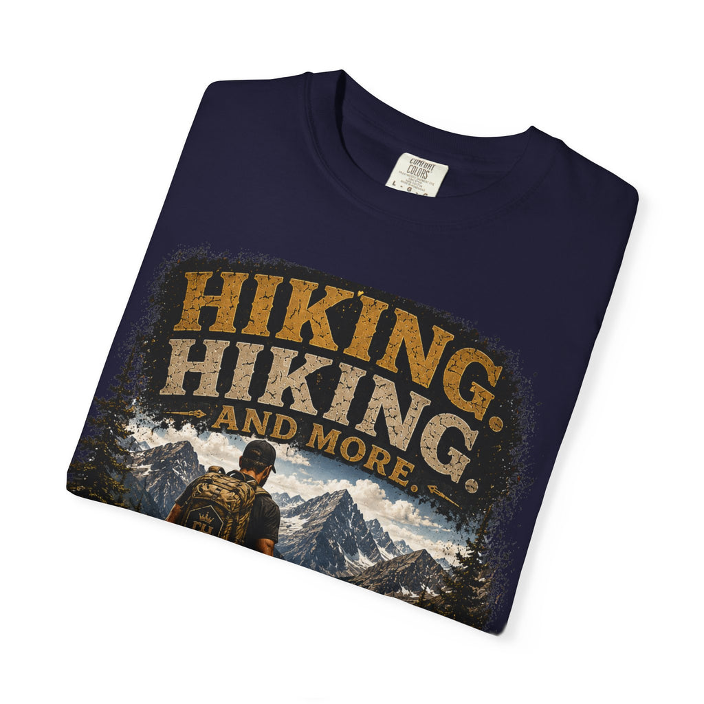 COLD HALO | Hiking With My Dog T-shirt| Adventure Dog Lover Tee| Mountain Hiking Graphic shirt|  Outdoor  Dog Dad Gifte