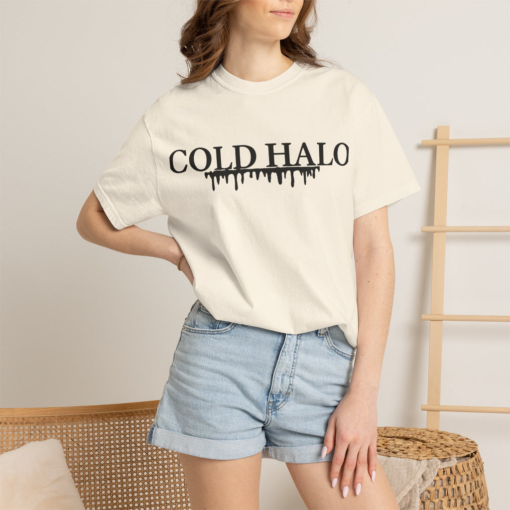 Cold Halo T-Shirt — Gothic Drip Logo Tee