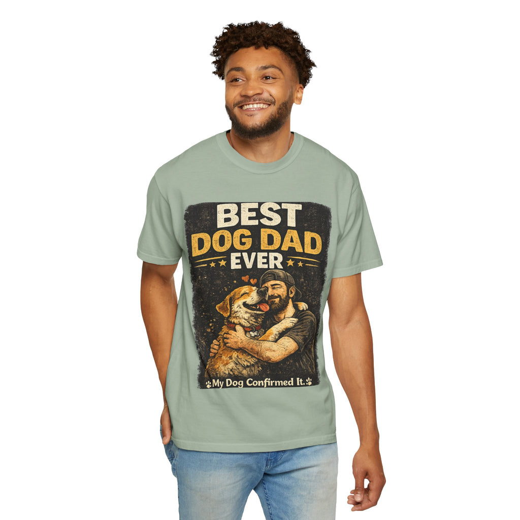 COLD HALO PETS | Best Dog Dad Ever T-Shirt | funny Dog Dad gift | father's day Dog lover Tee \ Proud Pet Dad shirt| Dog Owber graphic Tee