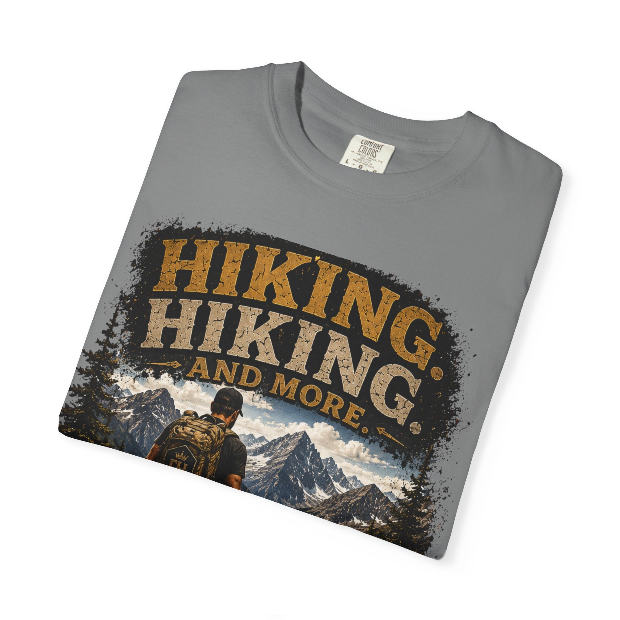 COLD HALO | Hiking With My Dog T-shirt| Adventure Dog Lover Tee| Mountain Hiking Graphic shirt|  Outdoor  Dog Dad Gifte