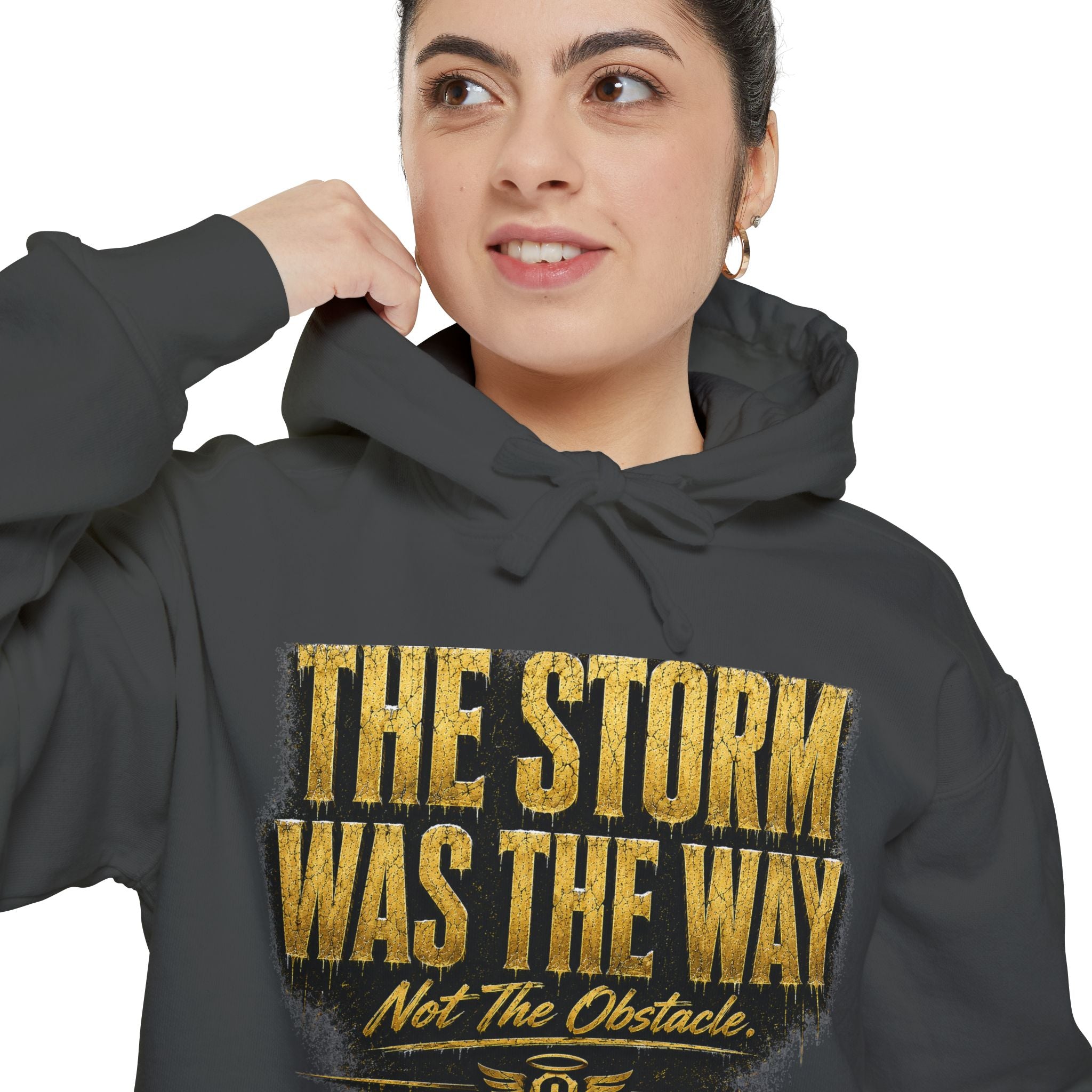 Cold Halo the storm was the way Hoodie-inspirational unisex Motivational Sweat shirt