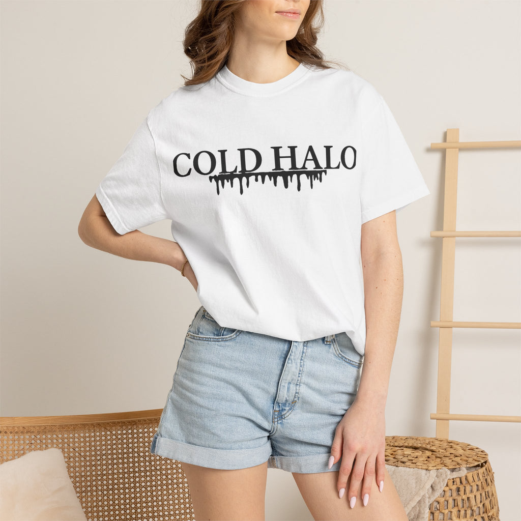 Cold Halo T-Shirt — Gothic Drip Logo Tee