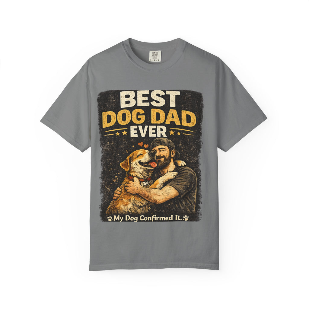 COLD HALO PETS | Best Dog Dad Ever T-Shirt | funny Dog Dad gift | father's day Dog lover Tee \ Proud Pet Dad shirt| Dog Owber graphic Tee