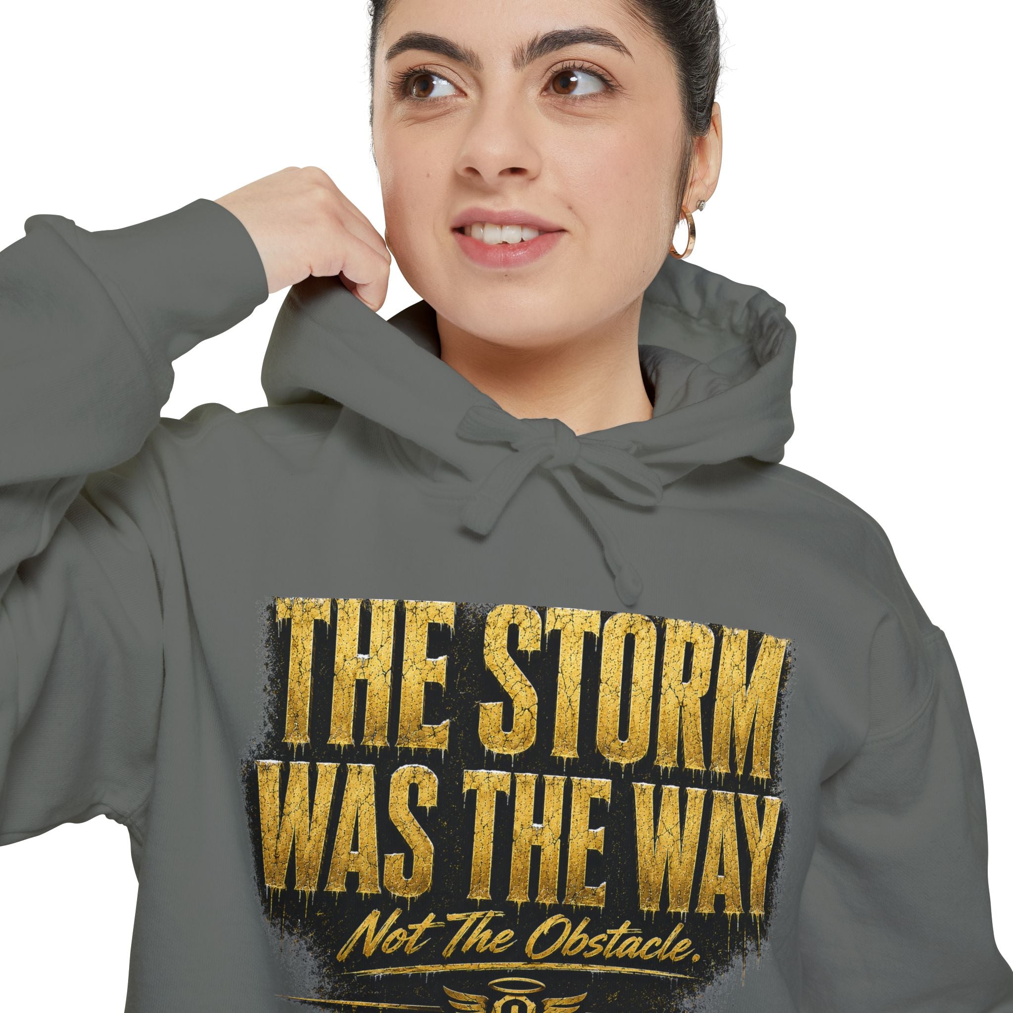 Cold Halo the storm was the way Hoodie-inspirational unisex Motivational Sweat shirt