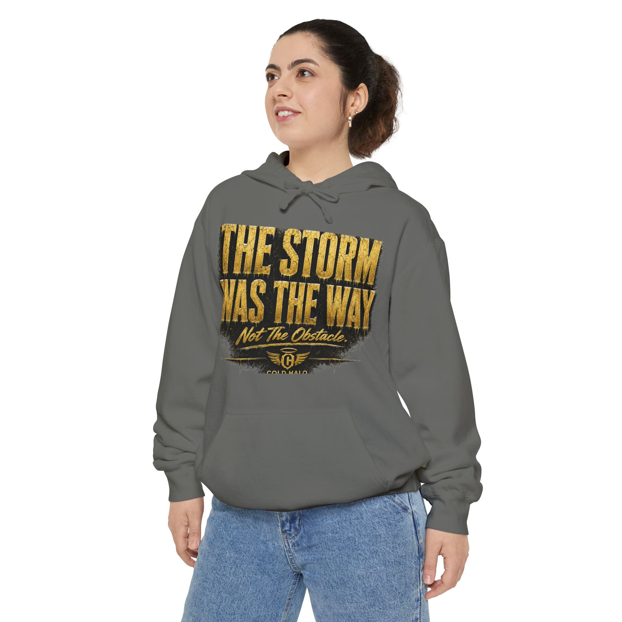 Cold Halo the storm was the way Hoodie-inspirational unisex Motivational Sweat shirt