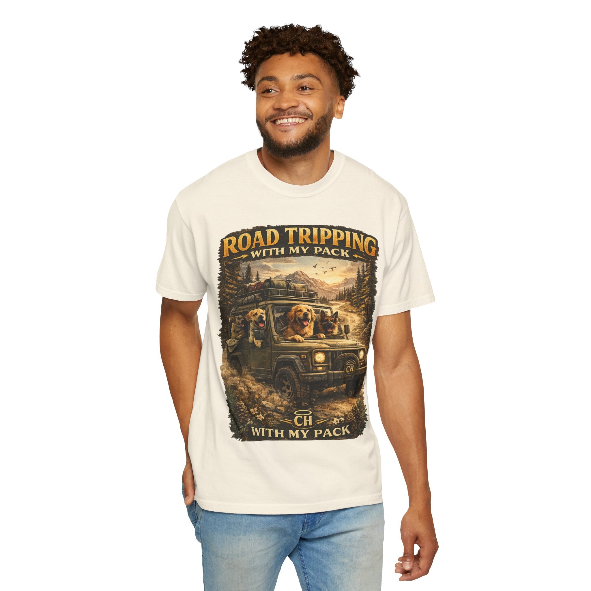 Road Tripping with My Pack Tee