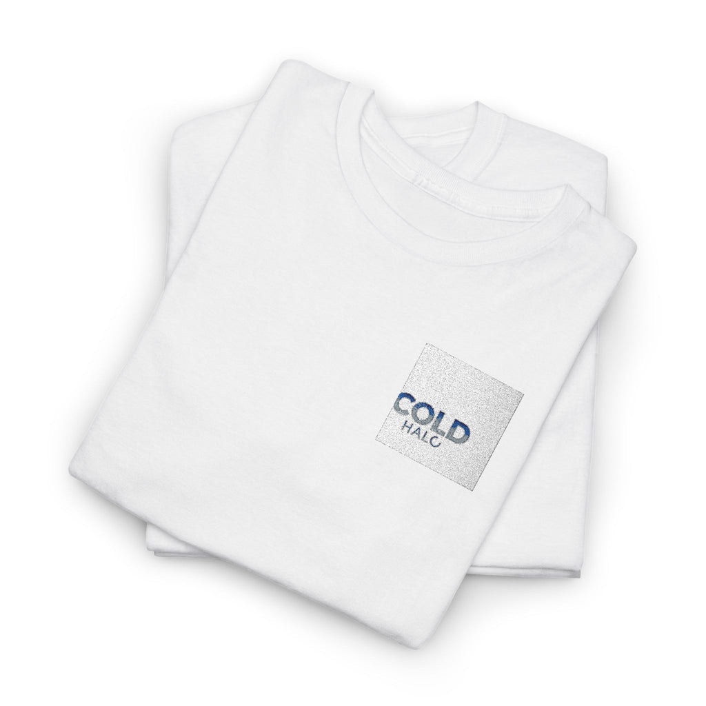 COLD HALO MINIMALIST Brew Pocket Tee — Minimal Coffee Lover T-Shirt
