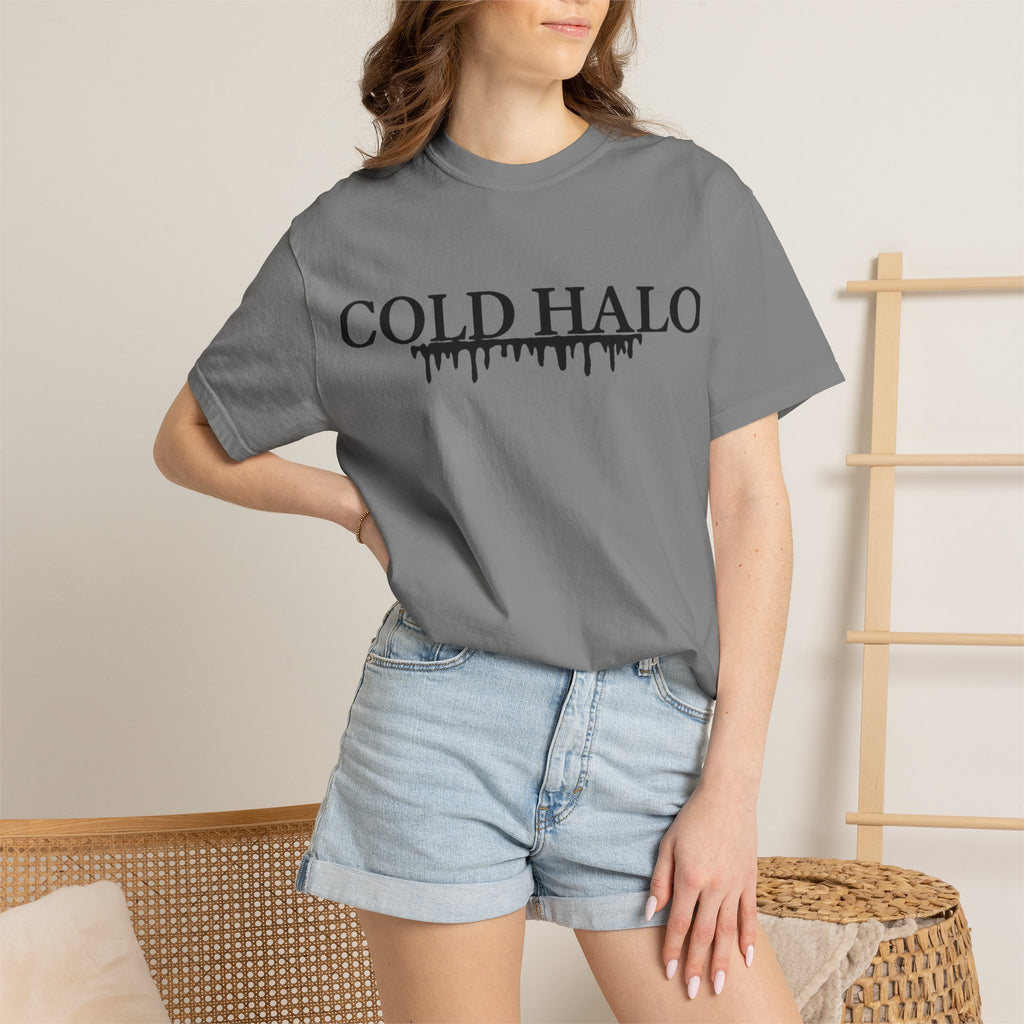 Cold Halo T-Shirt — Gothic Drip Logo Tee
