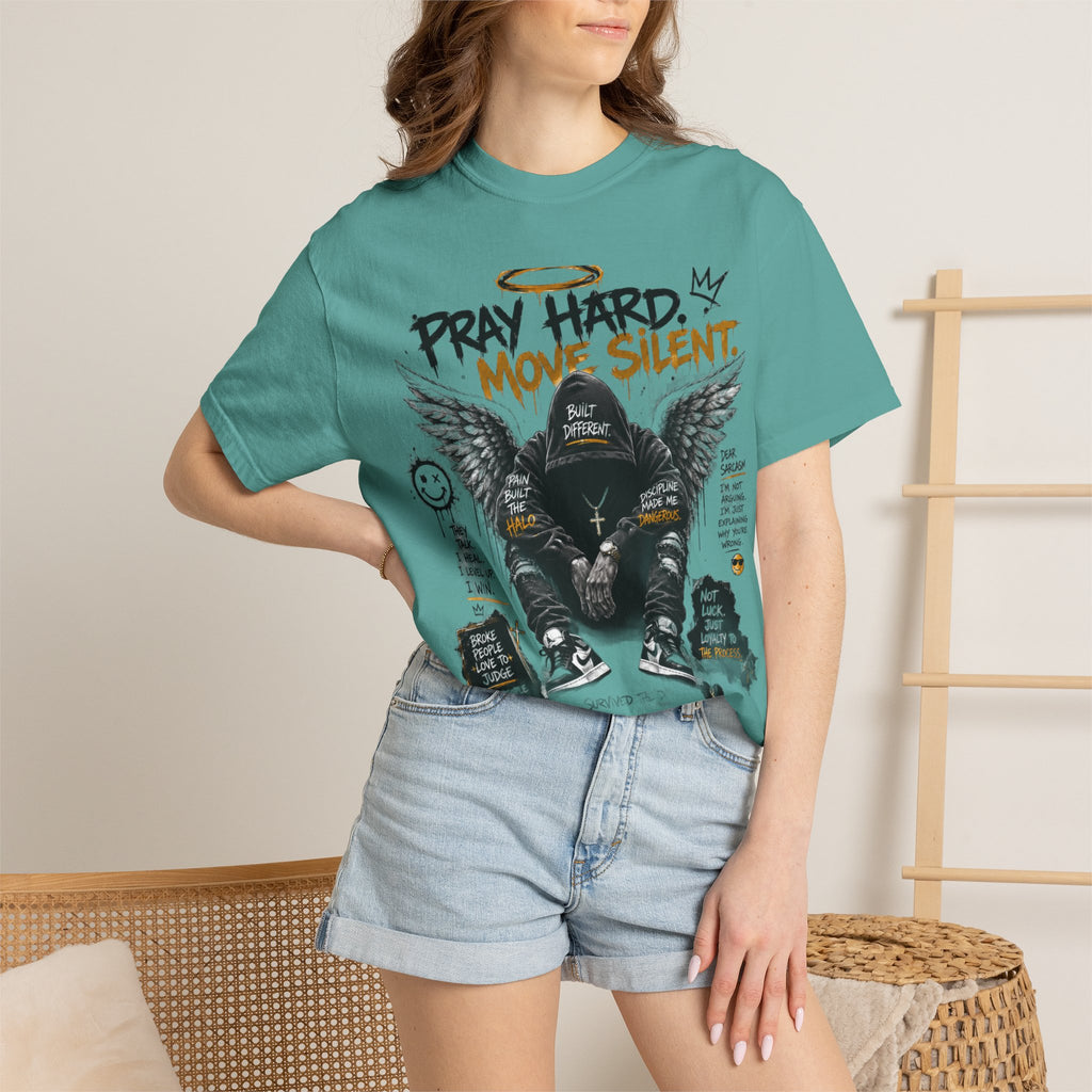 Pray Hard Move Silent Tee