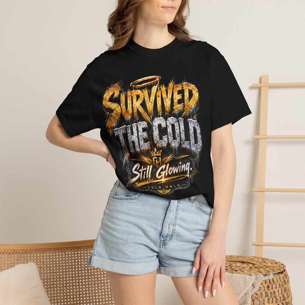 Survived the Cold T‑Shirt — 'Still Glowing' Vintage Graphic Tee