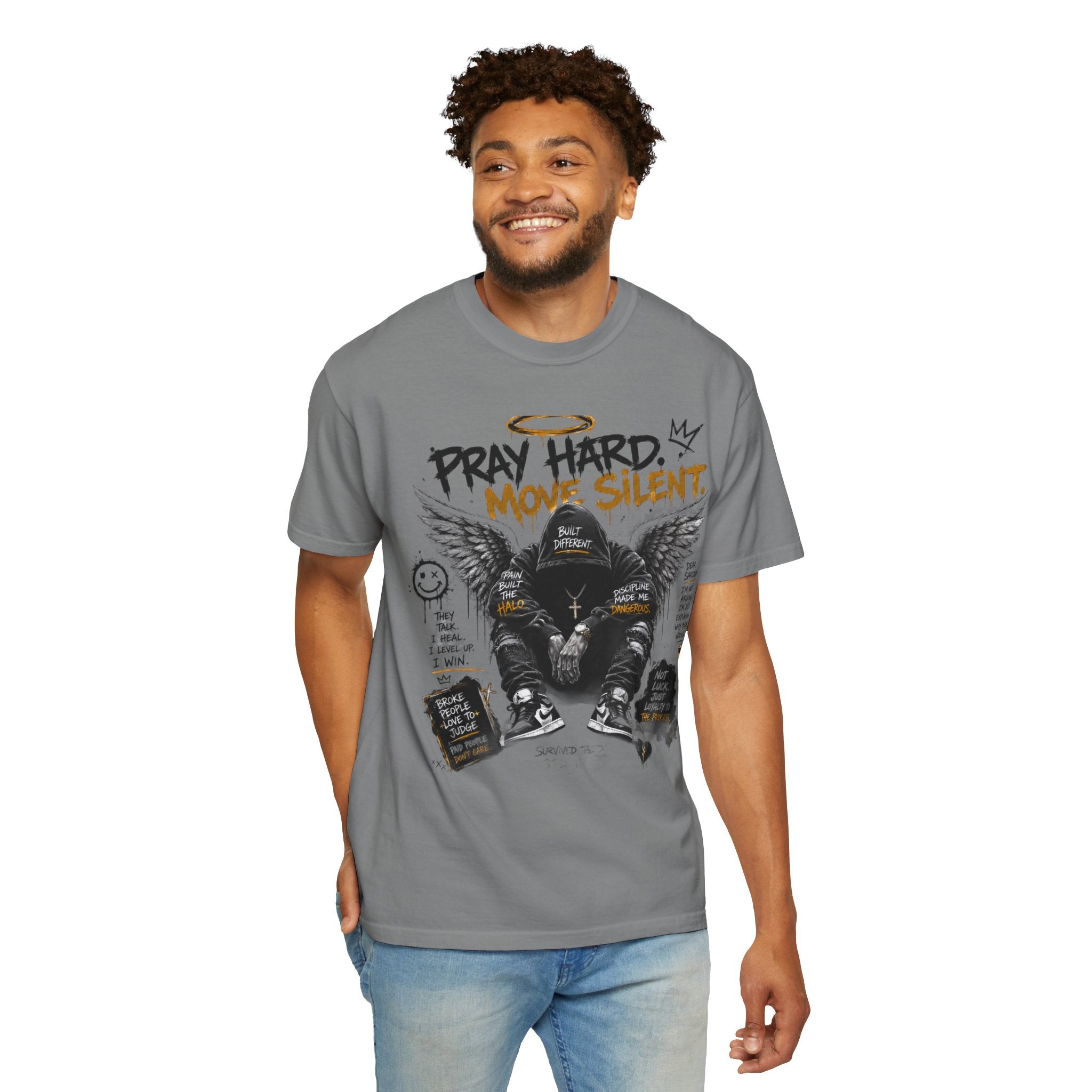 Pray Hard Move Silent Tee
