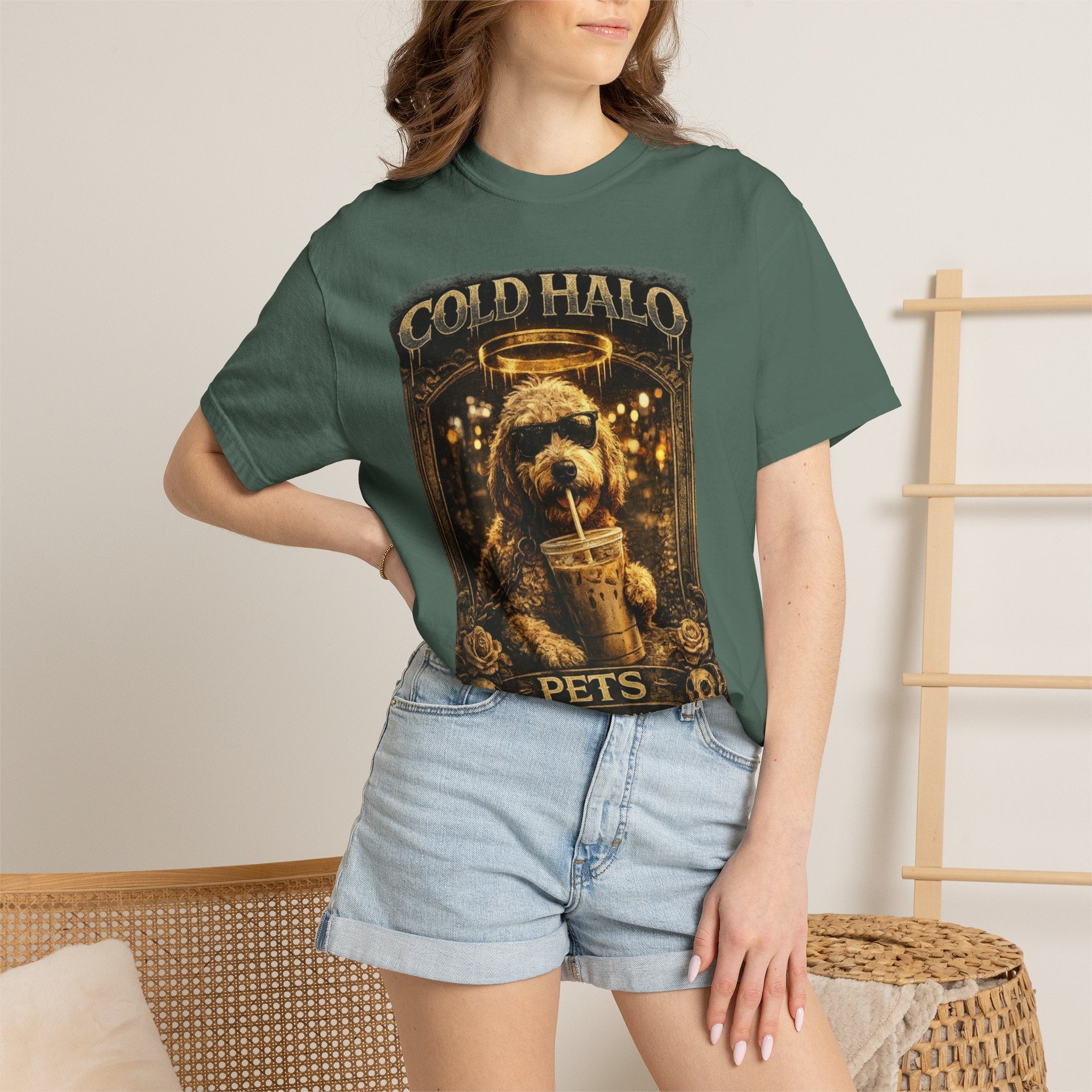 Cold Halo Pets T-Shirt — Vintage Dog Snack Inspector Graphic Tee