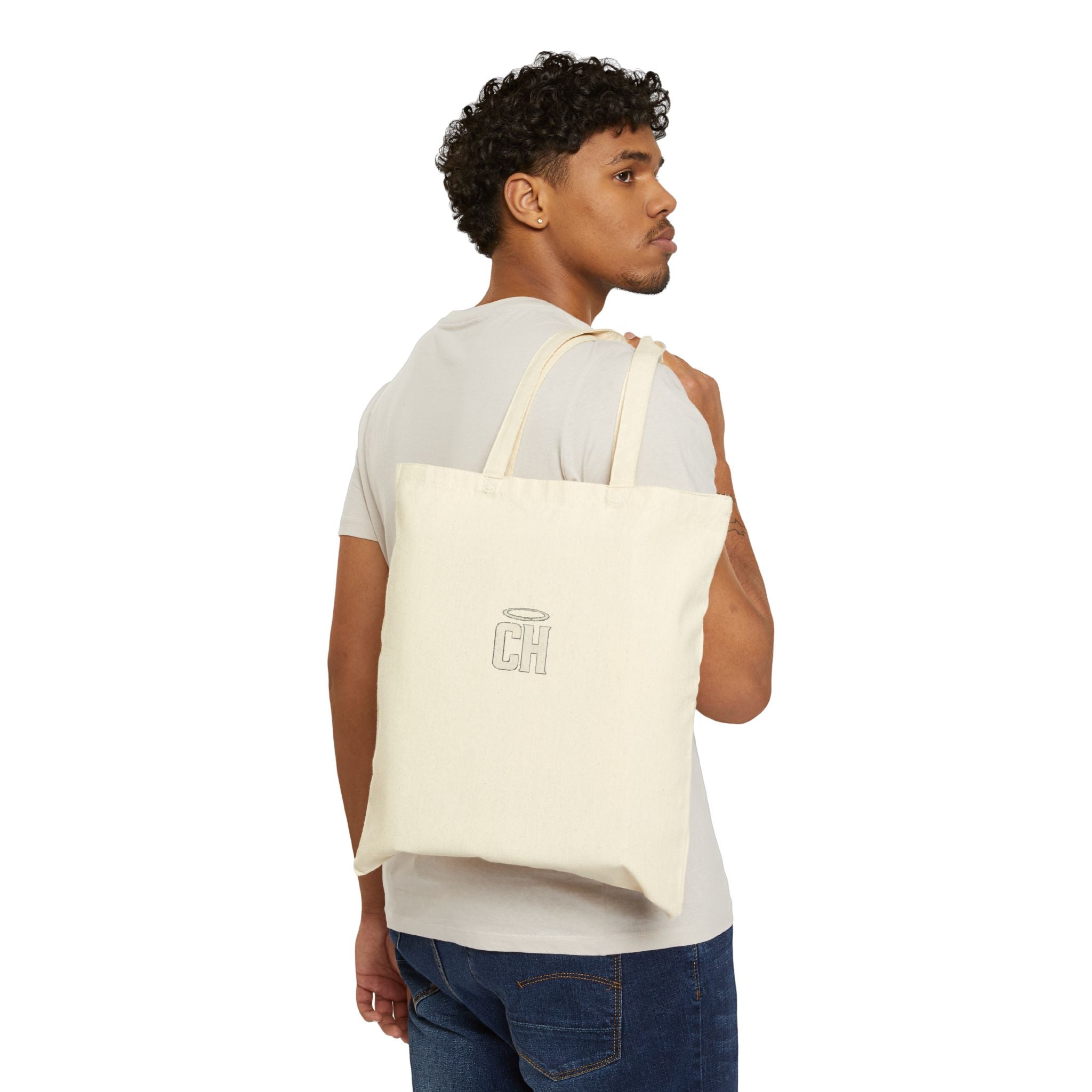 COLD HALO Minimal Logo Tote Bag –premium Canvas Streetwear Essential
