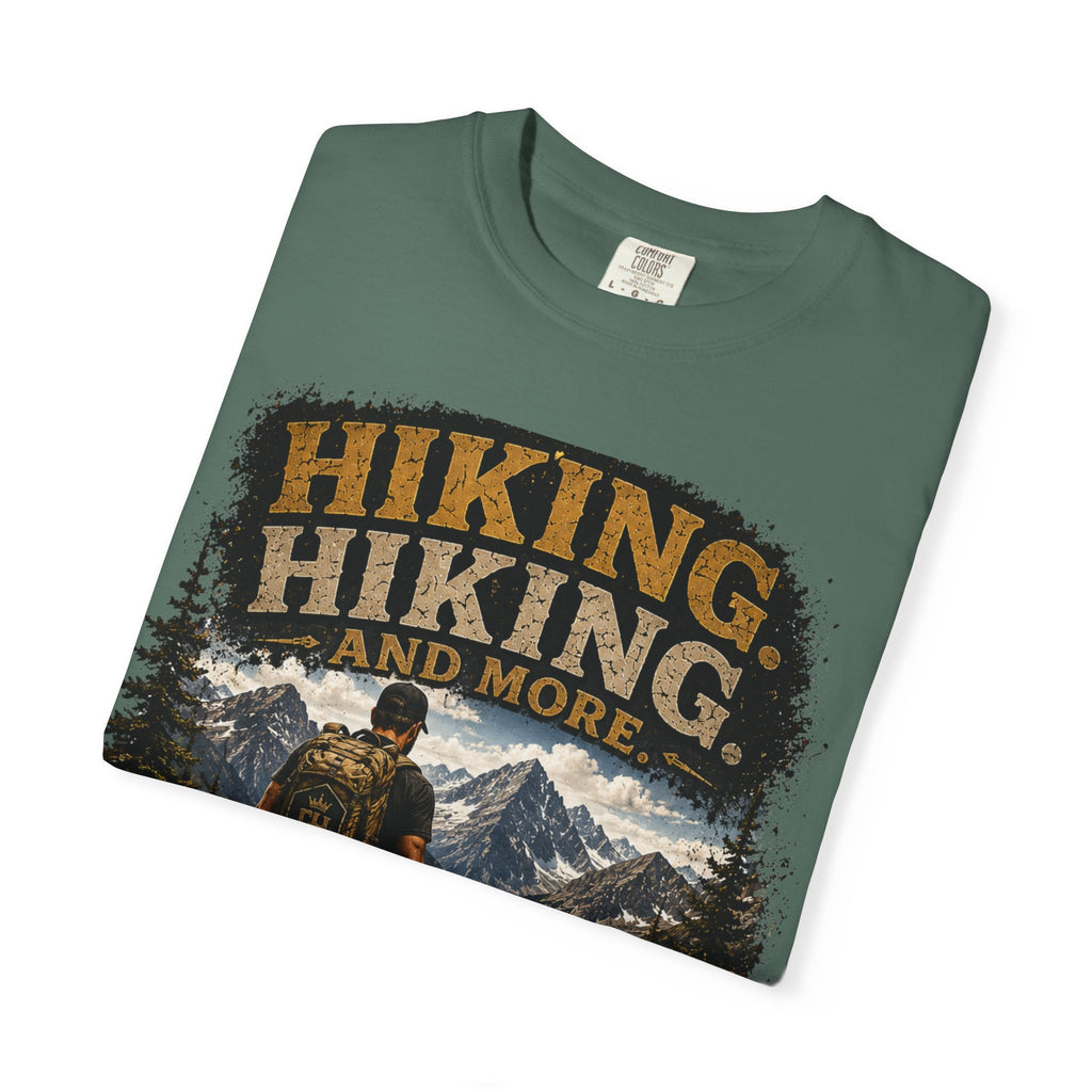COLD HALO | Hiking With My Dog T-shirt| Adventure Dog Lover Tee| Mountain Hiking Graphic shirt|  Outdoor  Dog Dad Gifte