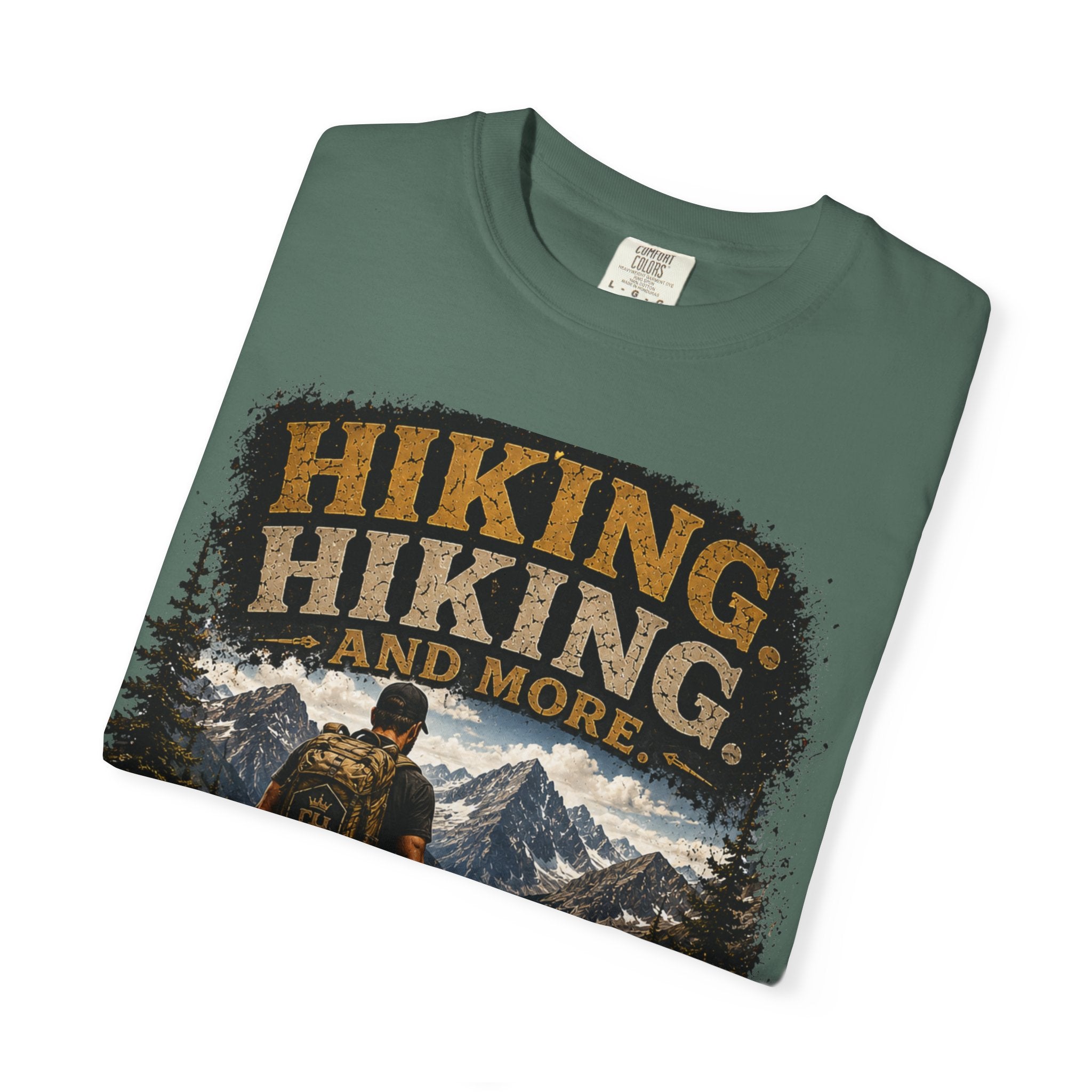 COLD HALO | Hiking With My Dog T-shirt| Adventure Dog Lover Tee| Mountain Hiking Graphic shirt|  Outdoor  Dog Dad Gifte