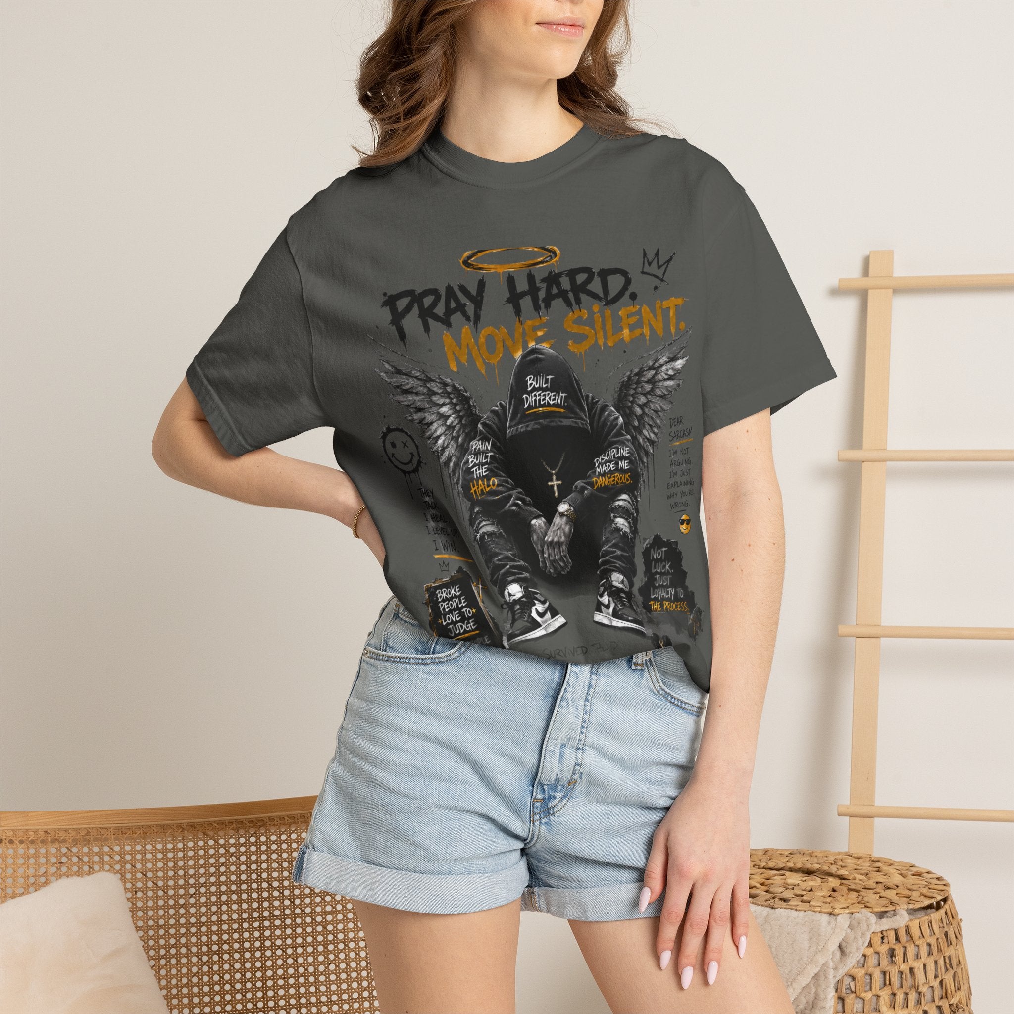 Pray Hard Move Silent Tee