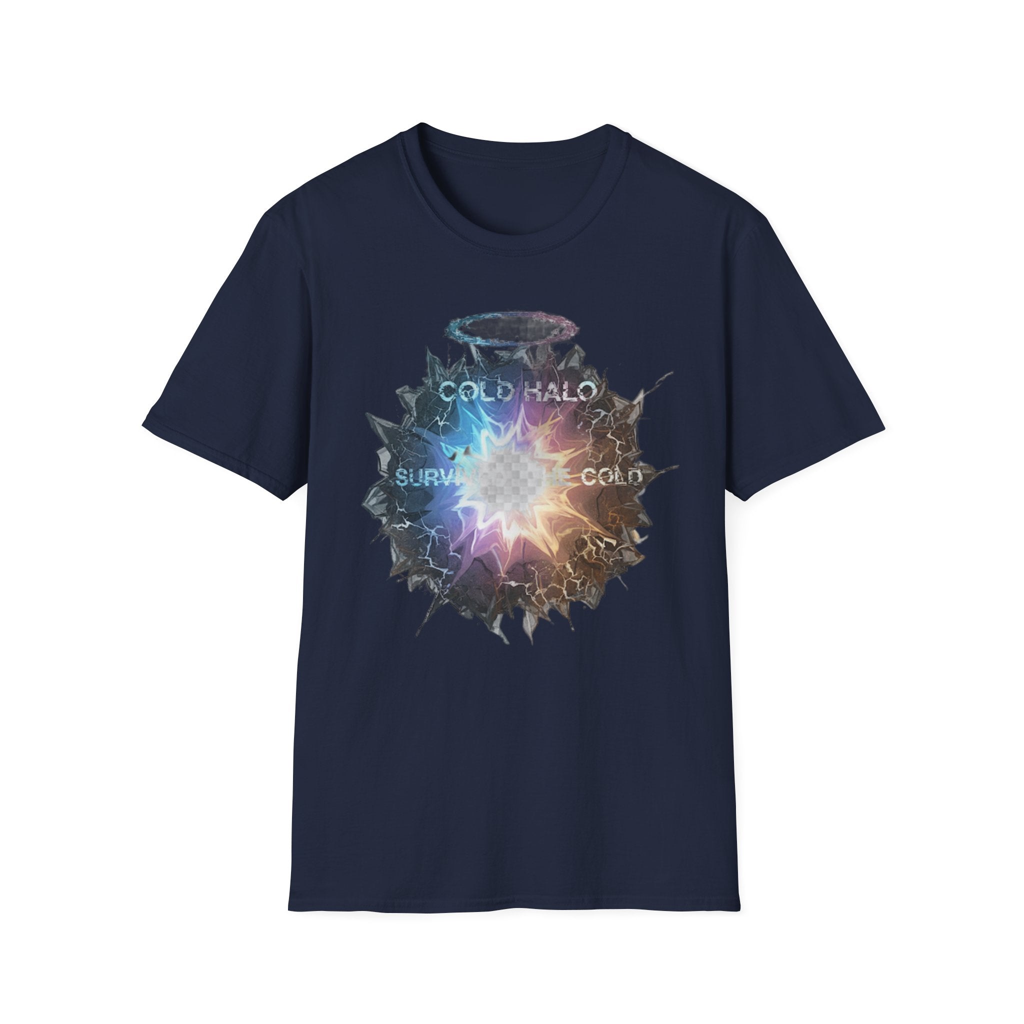 Cold Halo Graphic T‑Shirt — 'Cold Halo' Survive the Cold Sci‑Fi Design