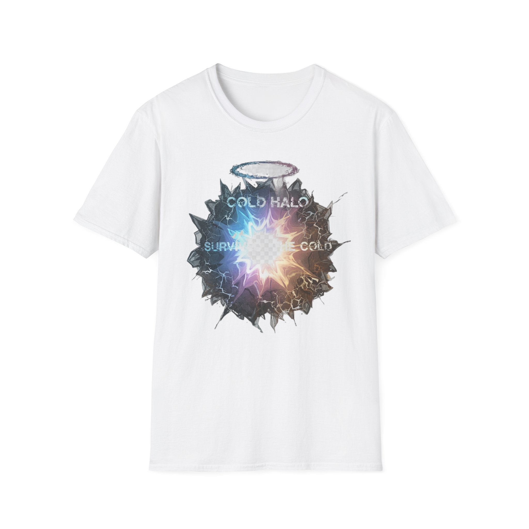 Cold Halo Graphic T‑Shirt — 'Cold Halo' Survive the Cold Sci‑Fi Design