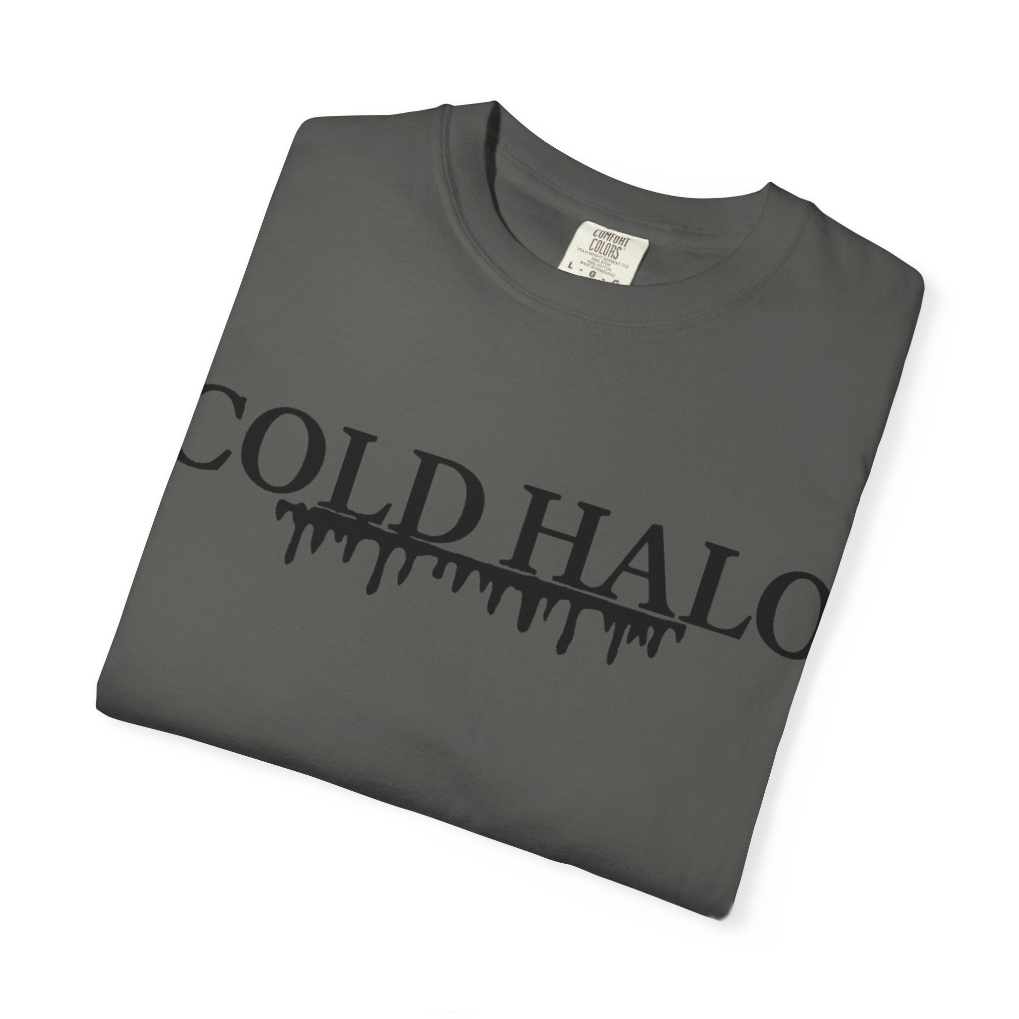 Cold Halo T-Shirt — Gothic Drip Logo Tee