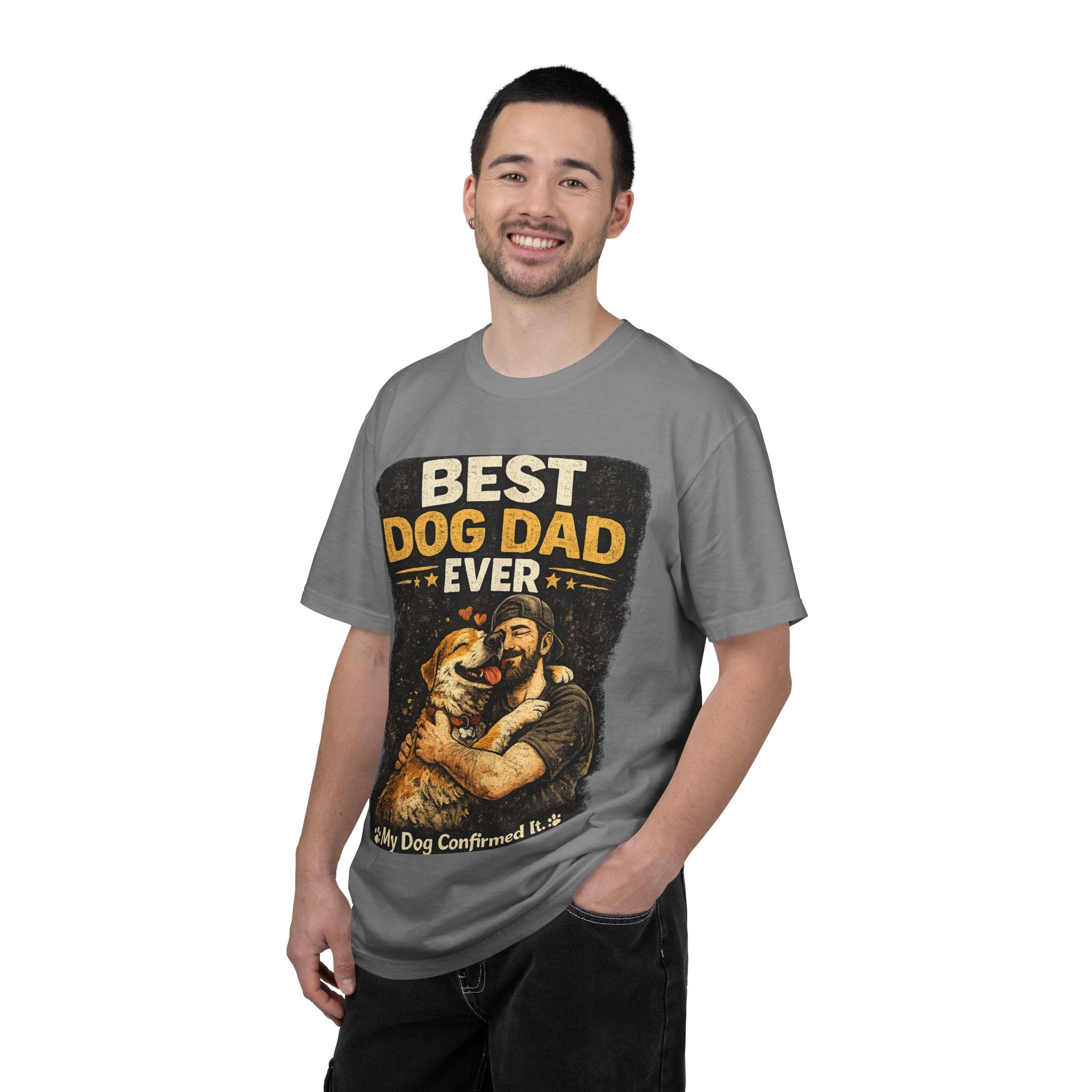 COLD HALO PETS | Best Dog Dad Ever T-Shirt | funny Dog Dad gift | father's day Dog lover Tee \ Proud Pet Dad shirt| Dog Owber graphic Tee