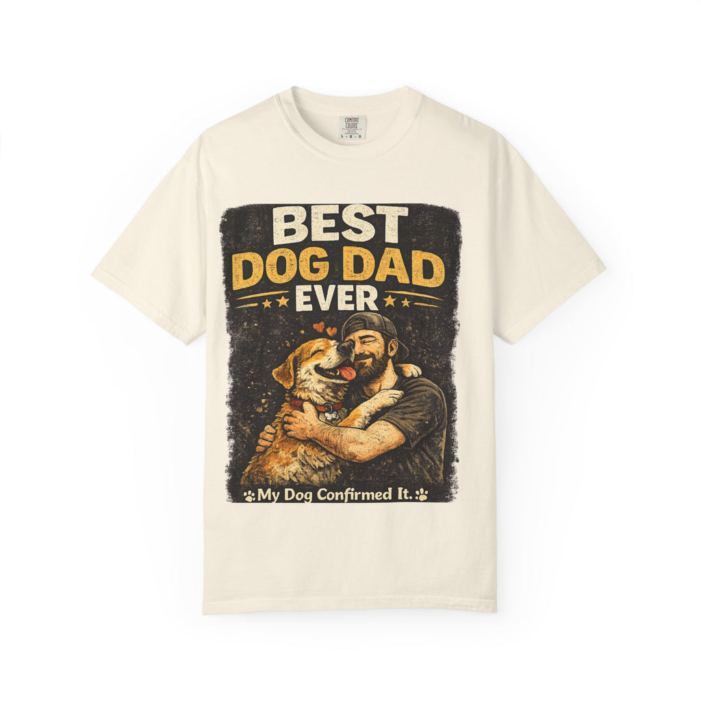 COLD HALO PETS | Best Dog Dad Ever T-Shirt | funny Dog Dad gift | father's day Dog lover Tee \ Proud Pet Dad shirt| Dog Owber graphic Tee