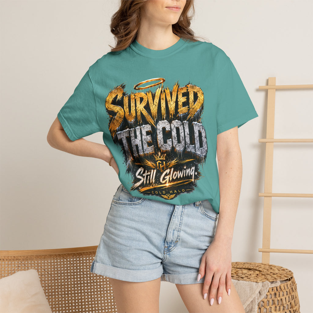 Survived the Cold T‑Shirt — 'Still Glowing' Vintage Graphic Tee
