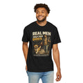 COLD HALO PETS |Real Men Walk Their Dogs Funny Dog Lover Graphic Tee