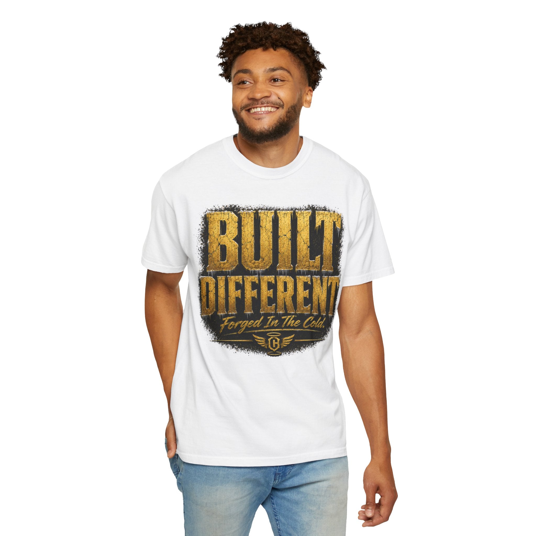 COLD HALO Built Different T-shirt | Motivational Streetwear Graphic Tee Inspirational unisex shirt.