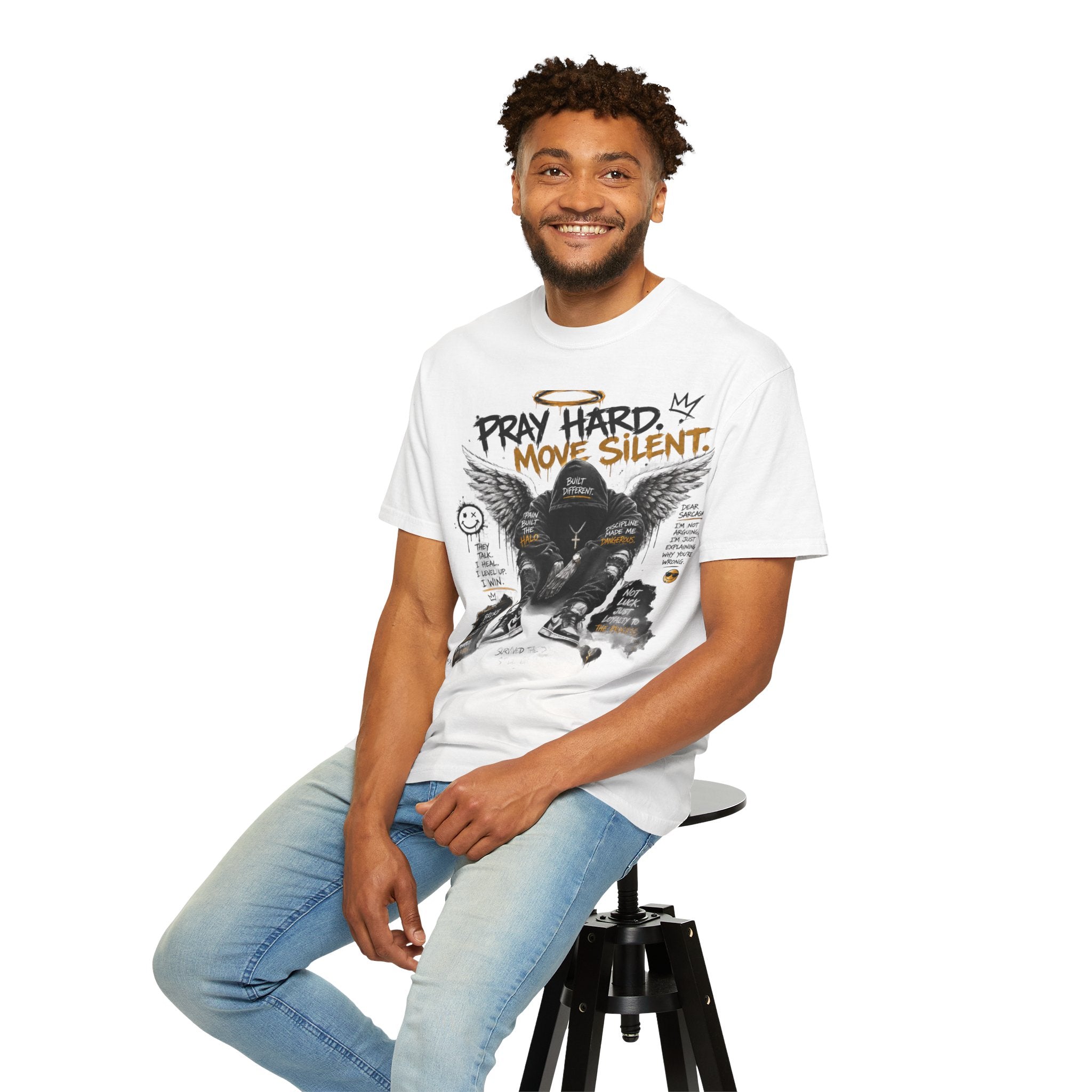 Pray Hard Move Silent Tee