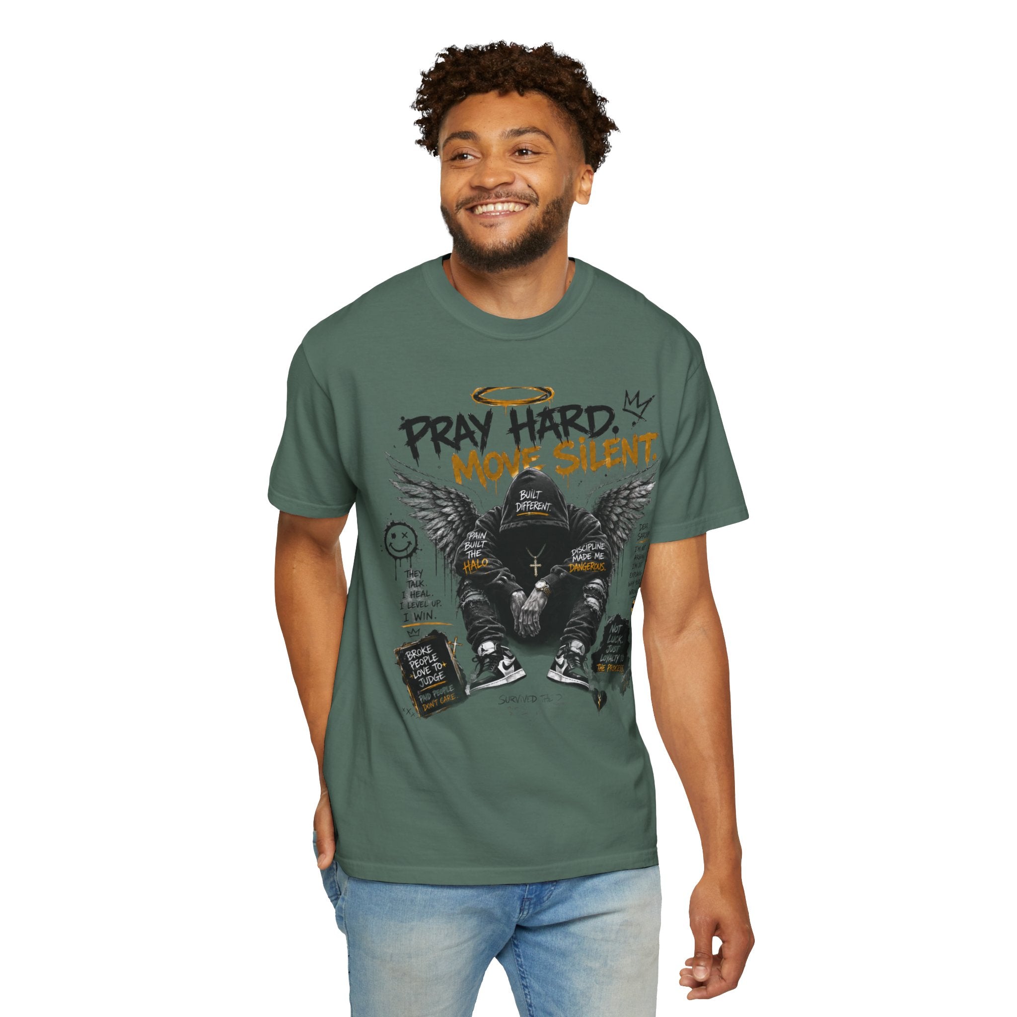 Pray Hard Move Silent Tee