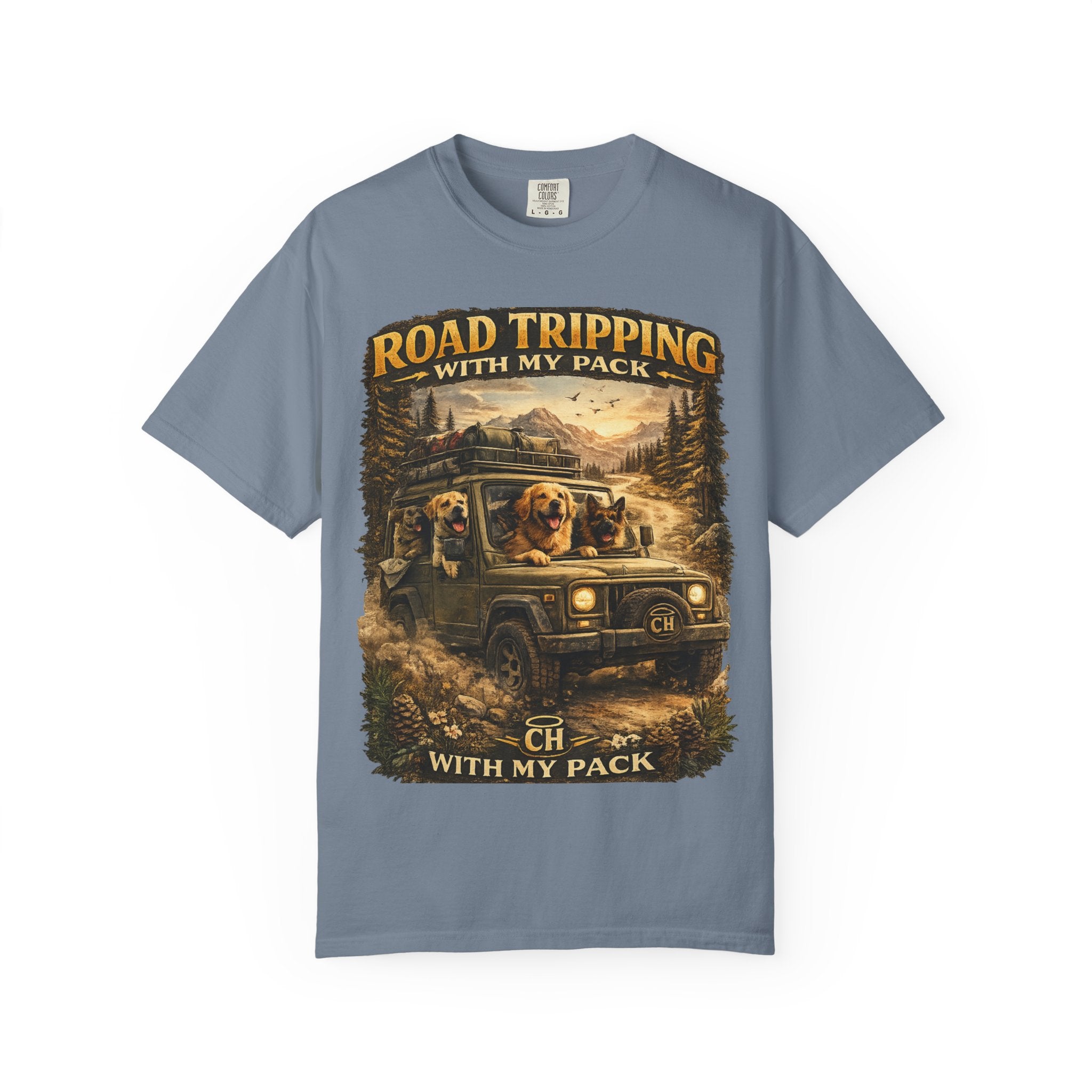 Road Tripping with My Pack Tee