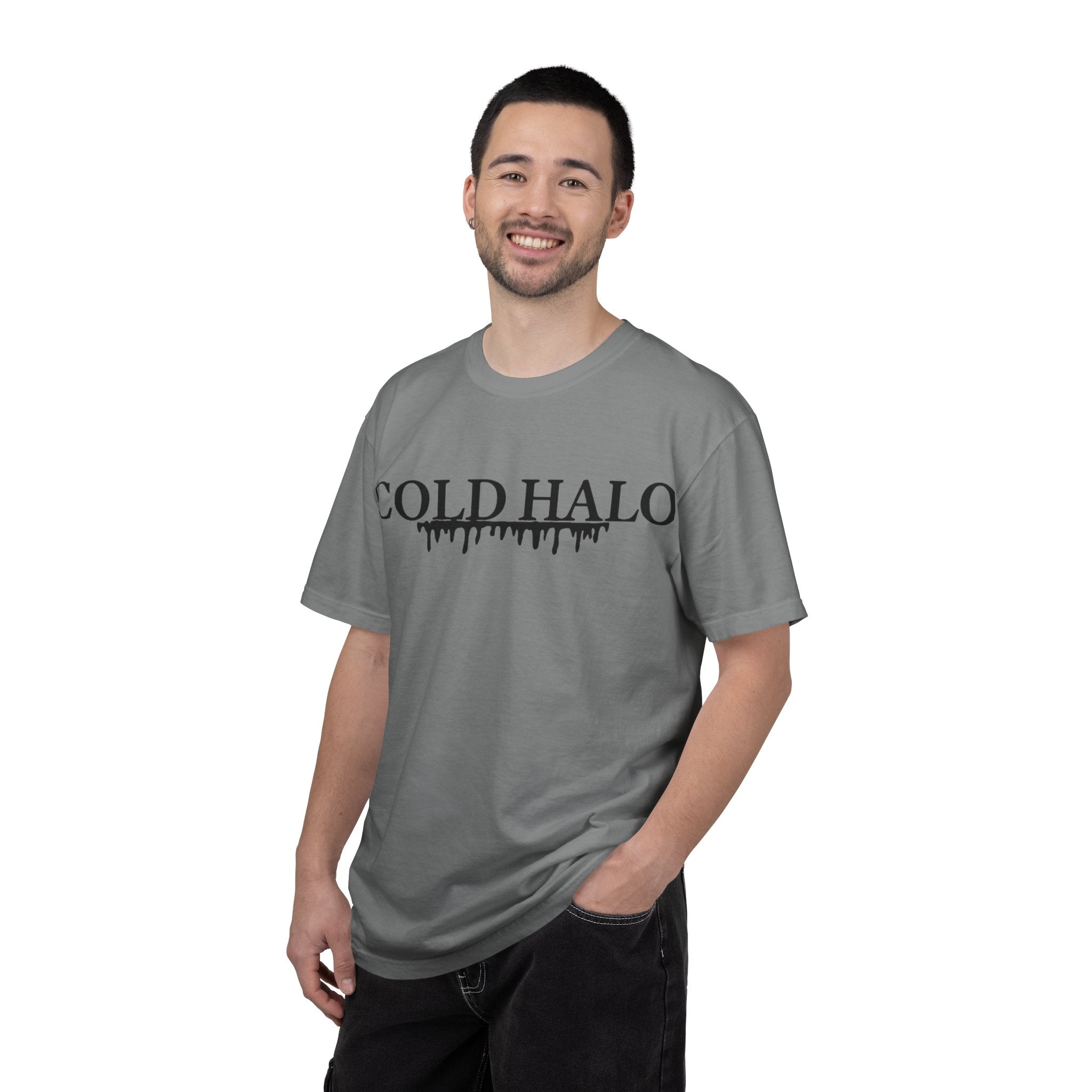 Cold Halo T-Shirt — Gothic Drip Logo Tee
