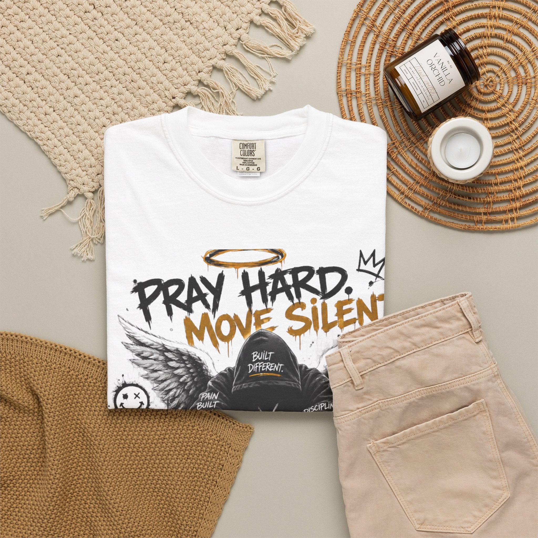 Pray Hard Move Silent Tee
